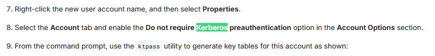 Alfresco - Do not require Kerberos preauthentication